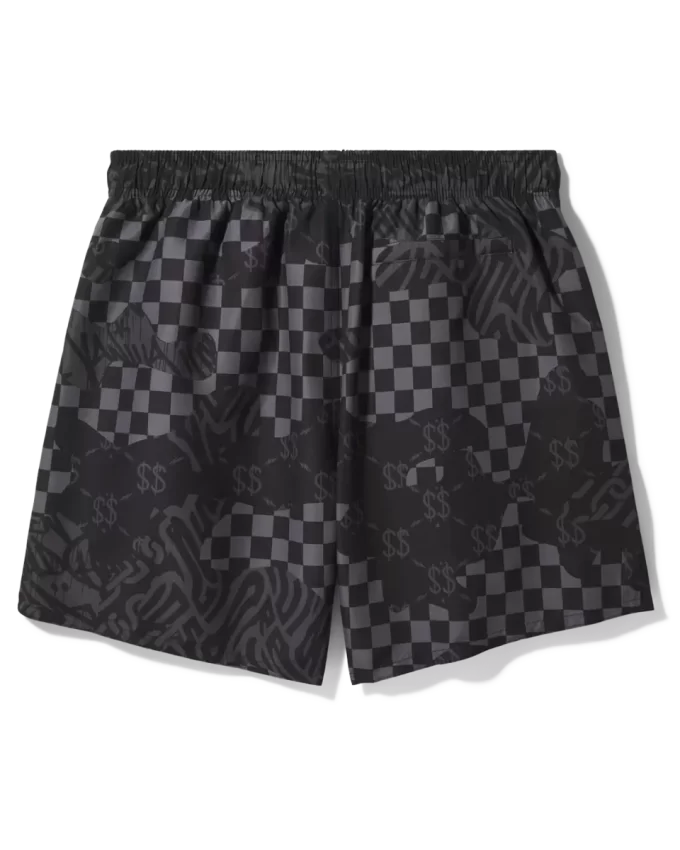 3AM CHECK SWIM SHORTS