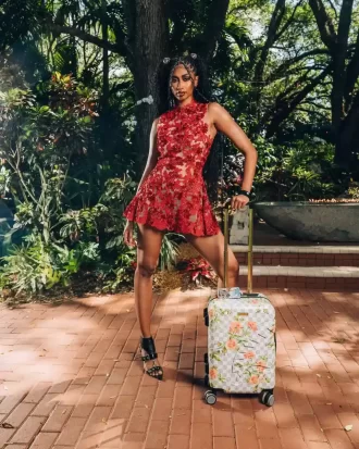 A.I. AFRICAN INTELLIGENCE ELEGANT ENERGY SHARKITECTURE CARRY-ON LUGGAGE – SANDFLOWER COLLAB A.I. AFRICAN INTELLIGENCE ELEGANT ENERGY SHARKITECTURE CARRY-ON LUGGAGE – SANDFLOWER COLLAB