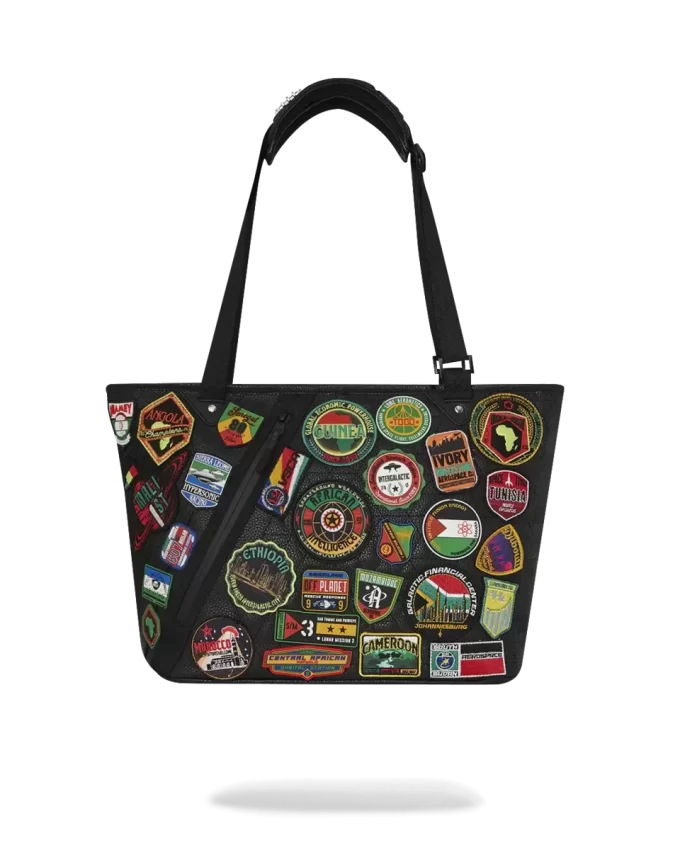 A.I. THE 54 (PATCHES OF AFRICA) CARGO TOTE A.I. THE 54 (PATCHES OF AFRICA) CARGO TOTE