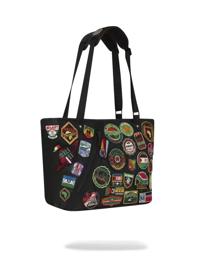A.I. THE 54 (PATCHES OF AFRICA) CARGO TOTE A.I. THE 54 (PATCHES OF AFRICA) CARGO TOTE