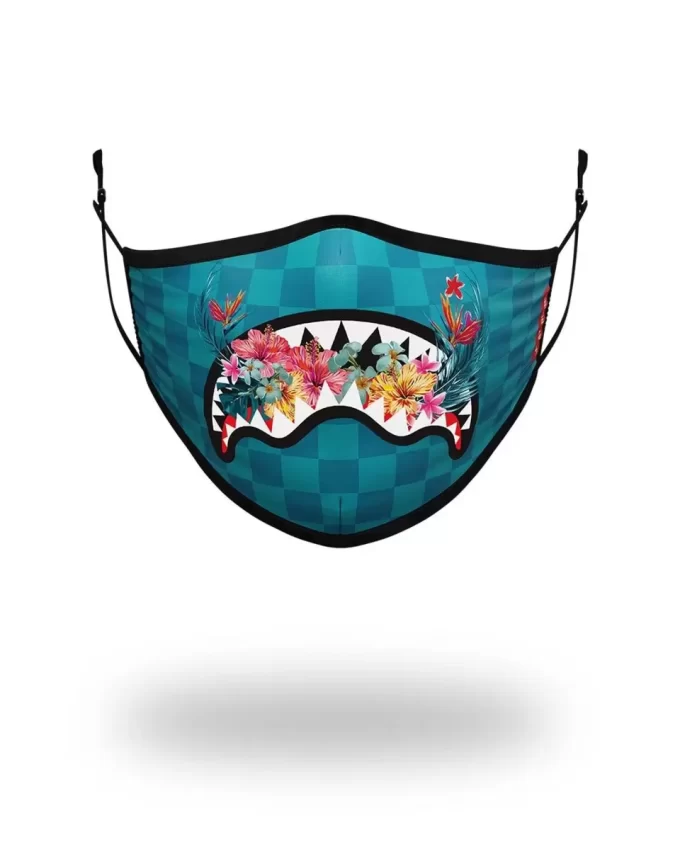ADULT BLOSSOM SHARK FORM FITTING FACE MASK ADULT BLOSSOM SHARK FORM FITTING FACE MASK
