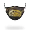 ADULT CAMO GOLD SHARK FORM FITTING FACE MASK ADULT CAMO GOLD SHARK FORM FITTING FACE MASK