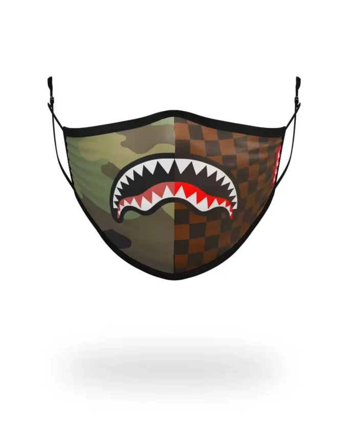 ADULT CHECKS & CAMO FORM FITTING FACE MASK ADULT CHECKS & CAMO FORM FITTING FACE MASK