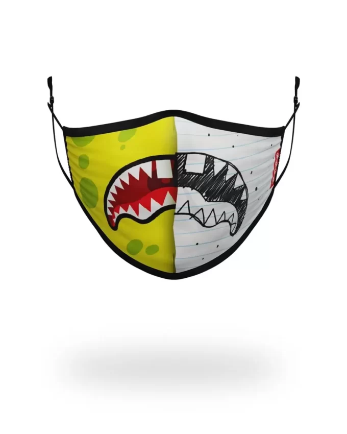 ADULT DOODLEBOB SPLIT SHARK FORM FITTING FACE-COVERING ADULT DOODLEBOB SPLIT SHARK FORM FITTING FACE-COVERING