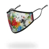 ADULT FLORAL MONEY FORM FITTING FACE MASK ADULT FLORAL MONEY FORM FITTING FACE MASK