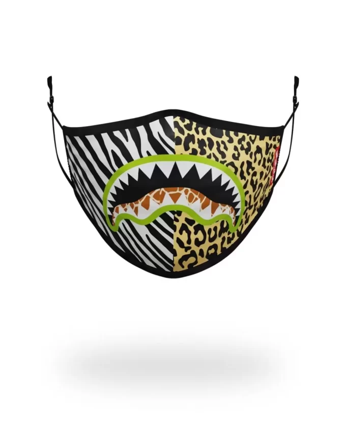ADULT SAFARI SHARK FORM FITTING FACE MASK ADULT SAFARI SHARK FORM FITTING FACE MASK