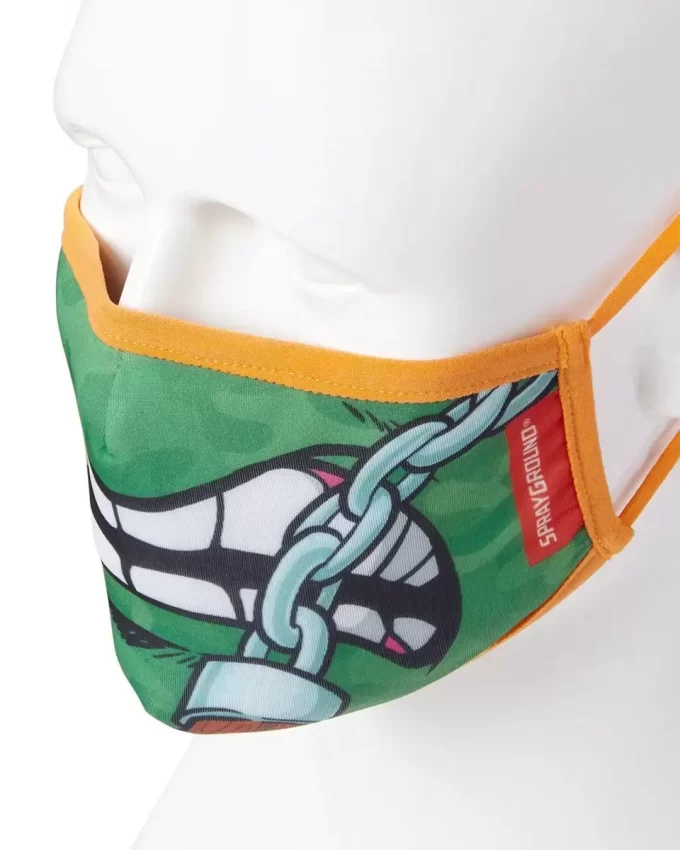 ADULT TMNT: MICHELANGELO SHARK FORM FITTING FACE-COVERING ADULT TMNT: MICHELANGELO SHARK FORM FITTING FACE-COVERING