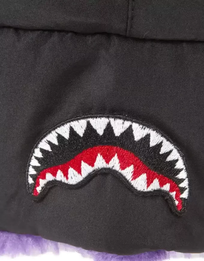 BLACK 3M PURPLE FUR AVIATOR HAT BLACK 3M PURPLE FUR AVIATOR HAT