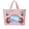 BORA BORA SHARK ISLAND VILLA BEACH TOTE BORA BORA SHARK ISLAND VILLA BEACH TOTE