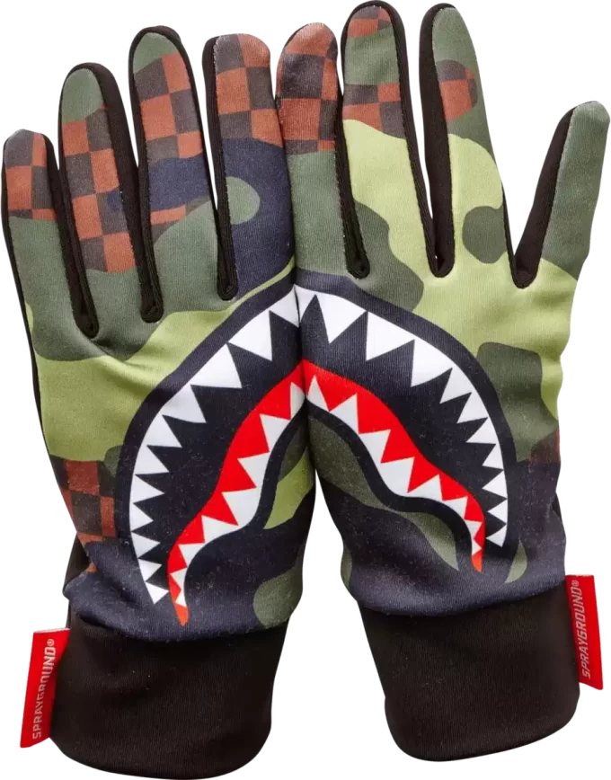 CHECKER CAMO GLOVES