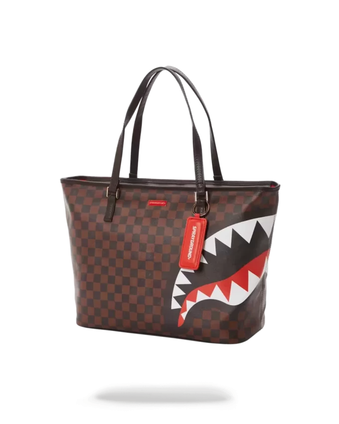 CHECKS IN CAMOFLAUGE TOTE CHECKS IN CAMOFLAUGE TOTE