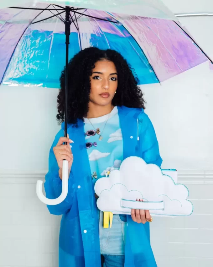 CLOUDY WITH A CHANCE OF SHARK CROSSOVER CLUTCH CLOUDY WITH A CHANCE OF SHARK CROSSOVER CLUTCH