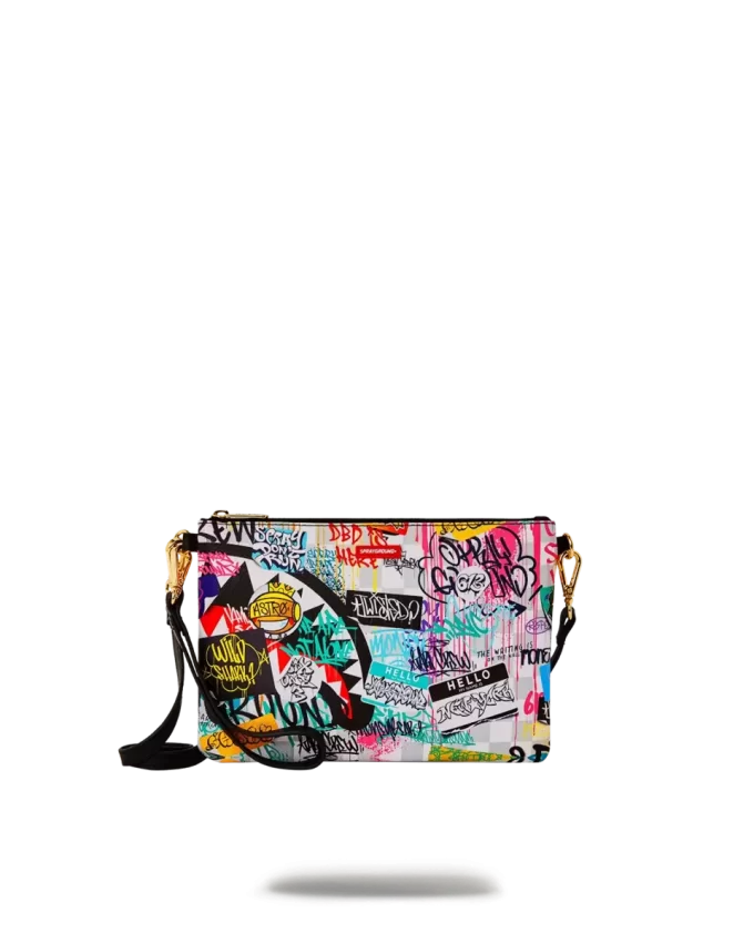 CREATE ANOTHER DAY CROSSOVER CLUTCH W/ SHOULDER STRAP