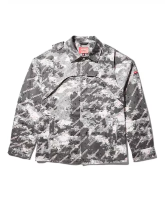 DOUBLE YOKE SNAP FRONT JACKET (GREY)