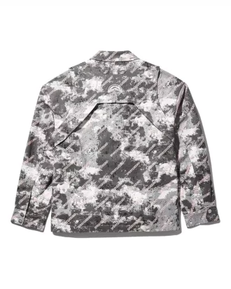 DOUBLE YOKE SNAP FRONT JACKET (GREY)