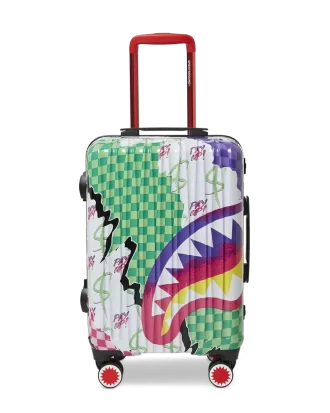 DREAMY TECHNICOLOR SHARKNAUTICS HARDSHELL CARRY-ON LUGGAGE