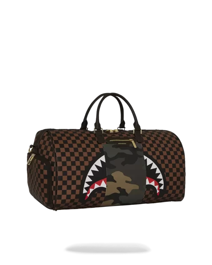 EXTERIOR GOLD ZIP POCKET SHARKS IN PARIS DUFFLE EXTERIOR GOLD ZIP POCKET SHARKS IN PARIS DUFFLE