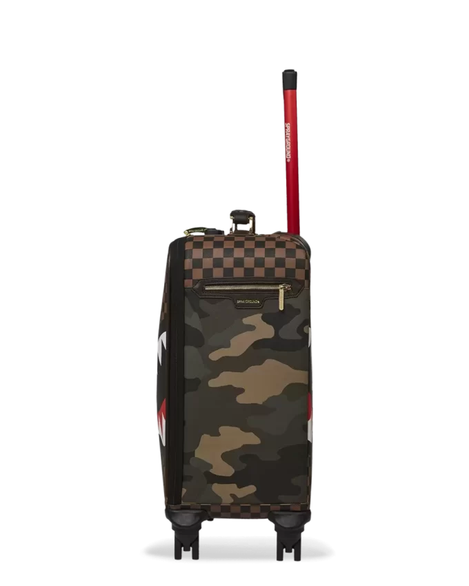 EXTERIOR GOLD ZIP POCKET SHARKS IN PARIS JETSETTER CARRY-ON LUGGAGE EXTERIOR GOLD ZIP POCKET SHARKS IN PARIS JETSETTER CARRY-ON LUGGAGE