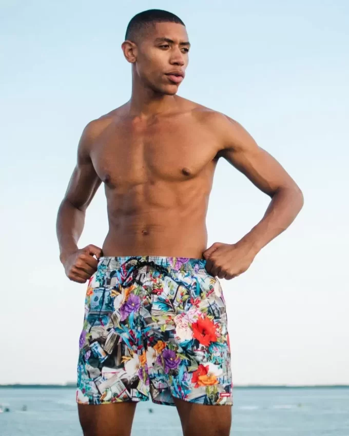 FLORAL MONEY SHOTO SWIM TRUNKS FLORAL MONEY SHOTO SWIM TRUNKS