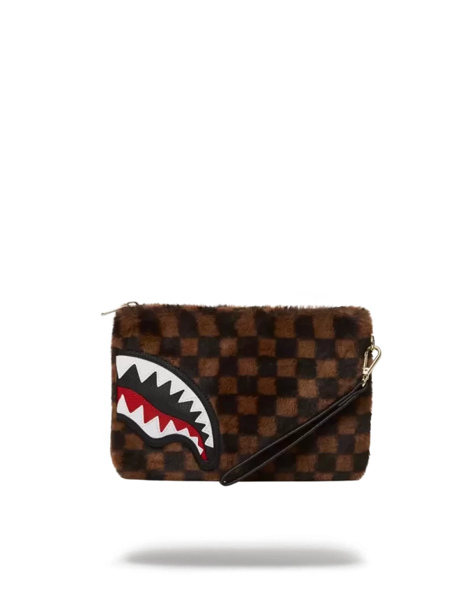 FURRR SHARKS IN PARIS CROSSOVER CLUTCH