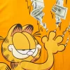 GARFIELD CAT STRATCH GRAPHIC T-SHIRT (ORANGE)