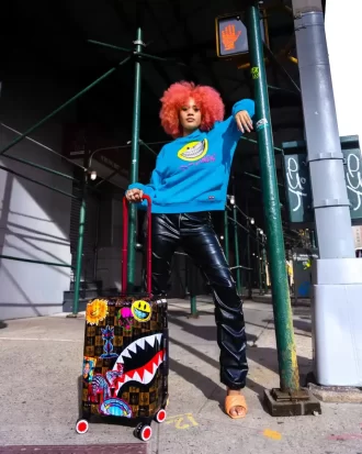 GLOBAL MOGUL POPAGANDA RON ENGLISH EDITION HARDSHELL CARRY-ON LUGGAGE