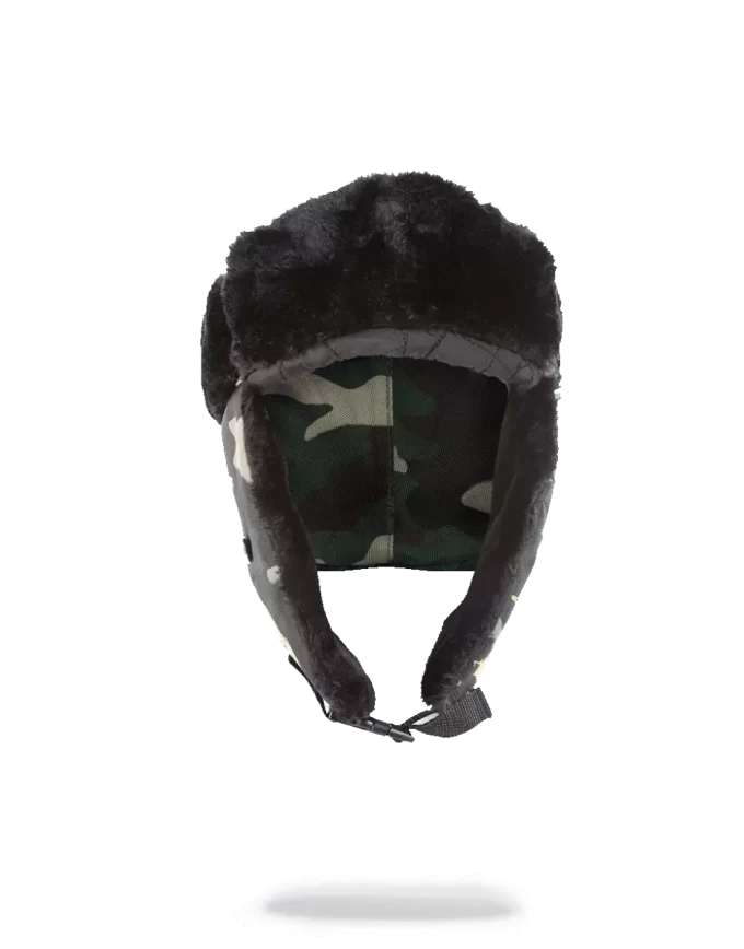 GOLD STENCIL CAMO AVIATOR HAT GOLD STENCIL CAMO AVIATOR HAT