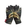 GOLD STENCIL CAMO GLOVES