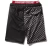 GREY CHECKERED SPLIT CORTO SWIM TRUNKS GREY CHECKERED SPLIT CORTO SWIM TRUNKS