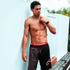 GREY CHECKERED SPLIT CORTO SWIM TRUNKS GREY CHECKERED SPLIT CORTO SWIM TRUNKS