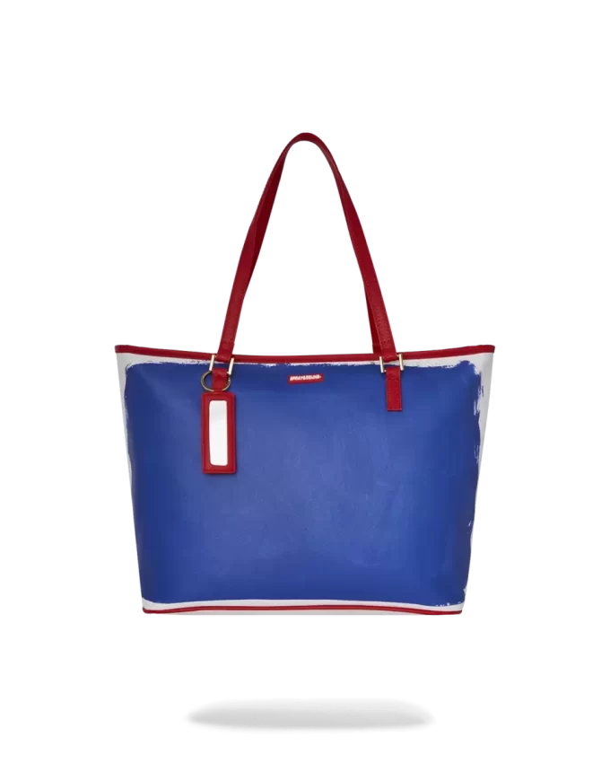 KEITH HARING THE BIG BLUE PURSE ART TOTE KEITH HARING THE BIG BLUE PURSE ART TOTE