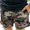 KIDS CAMO CHECKERED SWIM TRUNKS KIDS CAMO CHECKERED SWIM TRUNKS