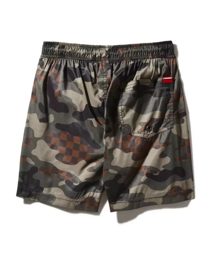 KIDS CAMO CHECKERED SWIM TRUNKS KIDS CAMO CHECKERED SWIM TRUNKS