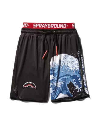 KIDS JAPAN WAVE SWIM TRUNKS (BLACK) KIDS JAPAN WAVE SWIM TRUNKS (BLACK)