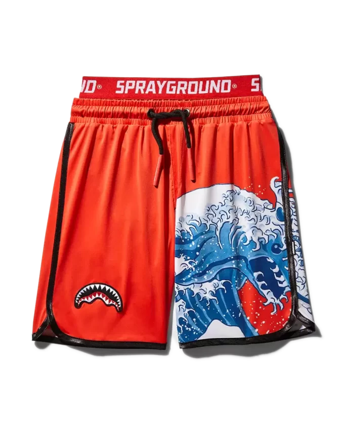 KIDS JAPAN WAVE SWIM TRUNKS (RED) KIDS JAPAN WAVE SWIM TRUNKS (RED)