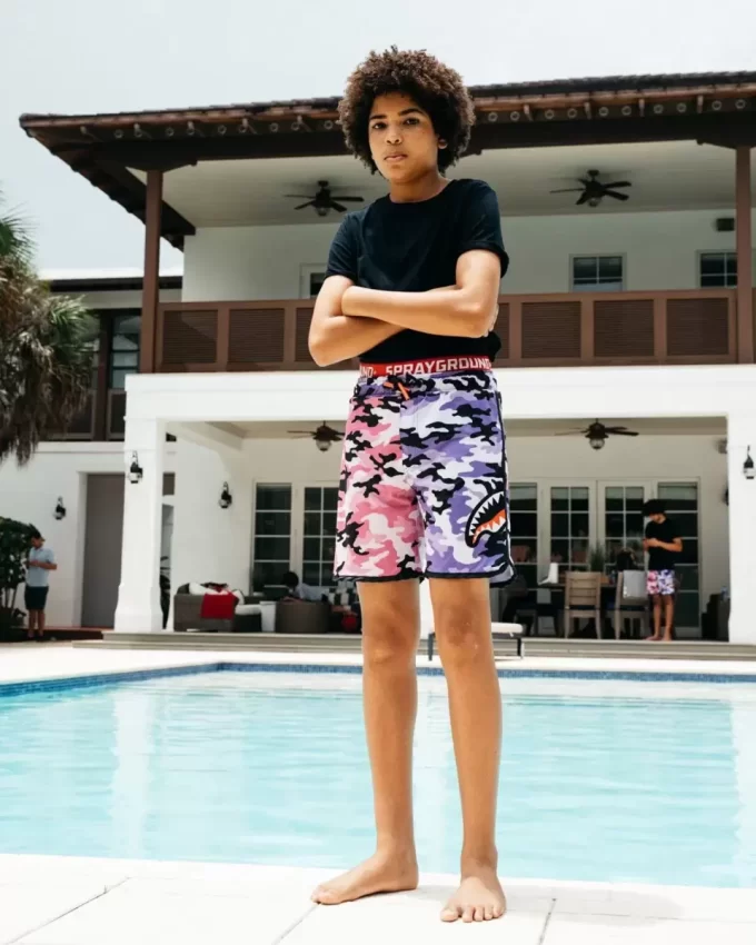 KIDS SPLIT CAMO SWIM TRUNKS KIDS SPLIT CAMO SWIM TRUNKS