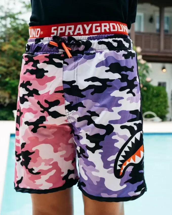 KIDS SPLIT CAMO SWIM TRUNKS KIDS SPLIT CAMO SWIM TRUNKS