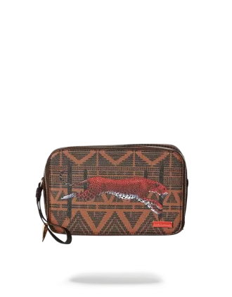 LEOPARDS IN PARIS TOILETRY AKA MONEY BAG