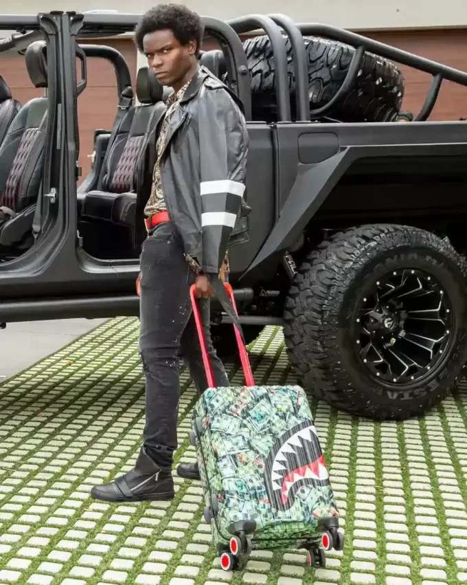 MAMA I MADE IT SHARKNAUTICS HARDSHELL CARRY-ON LUGGAGE MAMA I MADE IT SHARKNAUTICS HARDSHELL CARRY-ON LUGGAGE