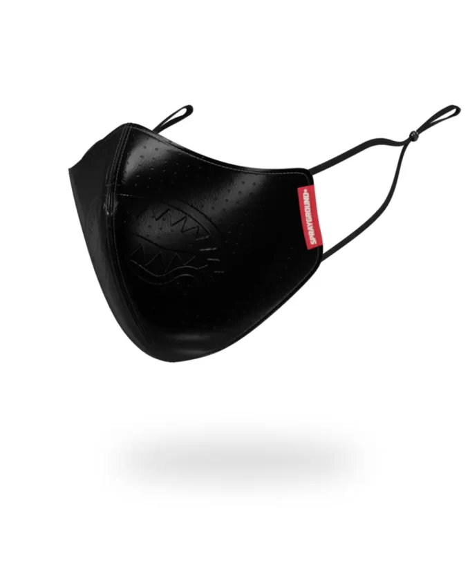 MIDNIGHT SHARK VEGAN LEATHER FACEMASK MIDNIGHT SHARK VEGAN LEATHER FACEMASK