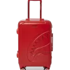 MOLDED SHARKITECTURE RED HARDSHELL CARRY-ON LUGGAGE MOLDED SHARKITECTURE RED HARDSHELL CARRY-ON LUGGAGE
