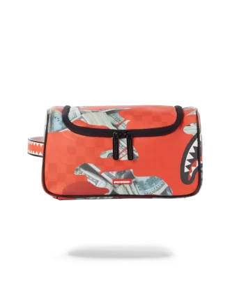 MONEY CAMO (RED) TOILETRY BAG