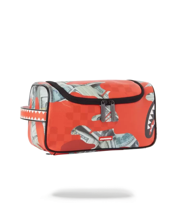 MONEY CAMO (RED) TOILETRY BAG MONEY CAMO (RED) TOILETRY BAG