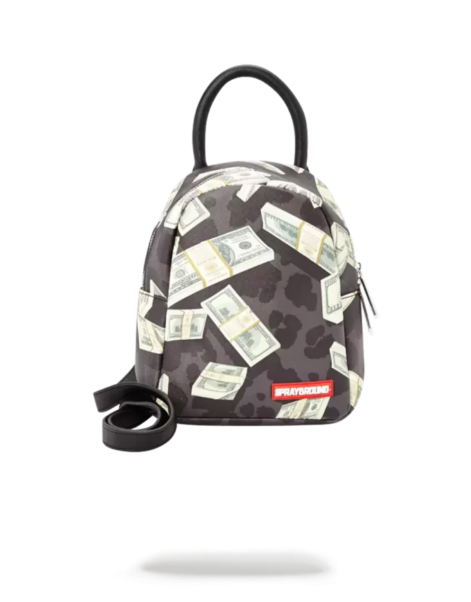 MONEY ON BLACK LEOPARD PRINT MINI
