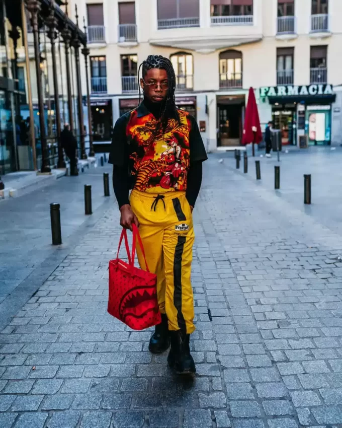 MONEY PATTERN BRICK TOTE MONEY PATTERN BRICK TOTE