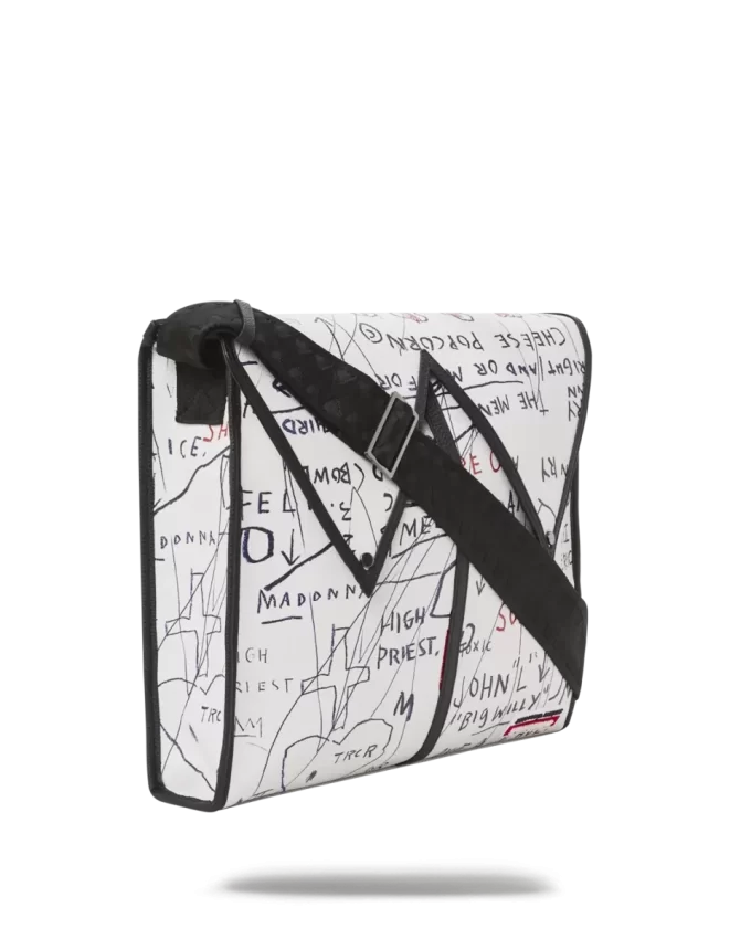 OFFICIAL BASQUIAT UNTITLED (CHEESE POPCORN) 1983 SLING MESSENGER OFFICIAL BASQUIAT UNTITLED (CHEESE POPCORN) 1983 SLING MESSENGER