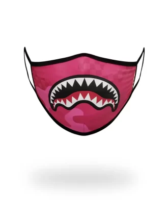 PINK ANIME SHARK FORM-FITTING MASK