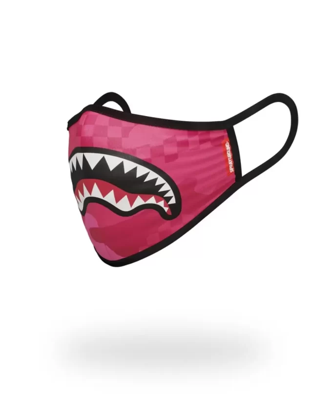 PINK ANIME SHARK FORM-FITTING MASK PINK ANIME SHARK FORM-FITTING MASK