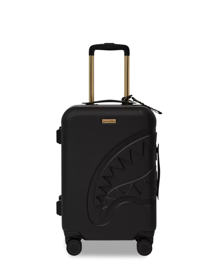 REALITY CHECK SHARKITECTURE CARRY-ON JETBLACK LUGGAGE (GOLD HARDWARE) REALITY CHECK SHARKITECTURE CARRY-ON JETBLACK LUGGAGE (GOLD HARDWARE)