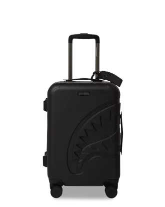REALITY CHECK SHARKITECTURE CARRY-ON JETBLACK LUGGAGE (GUNMETAL HARDWARE)